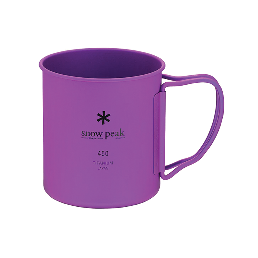 Snow Peak Ti-Single 450ml Anodized Cup - Purple